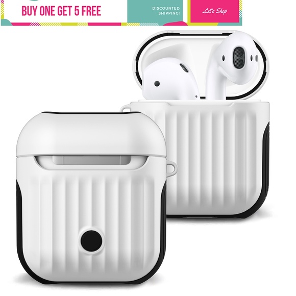Accessories - Metal Like Suitcase 2 Layers AirPods Case Cover